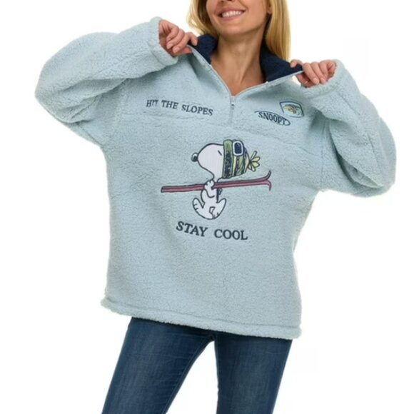 Character Women’s Sherpa Pullover Size Small – Cream Winter Fleece Sweater –NWT - Picture 1 of 13